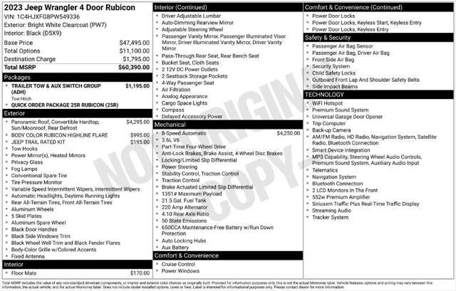 2023 Jeep Wrangler 4-Door Rubicon 4x4