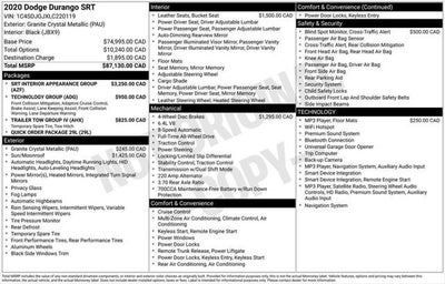 2020 Dodge Durango SRT
