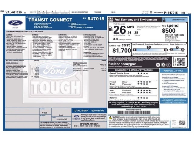 2023 Ford Transit Connect XLT