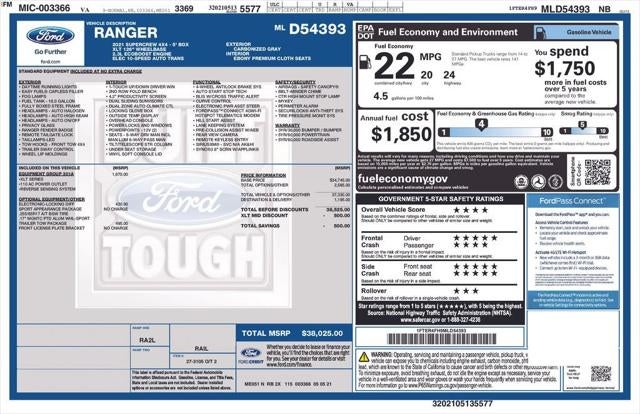 2021 Ford Ranger XLT