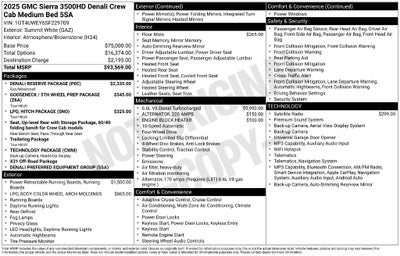 2025 GMC Sierra 3500HD 4WD Crew Cab Standard Bed Denali