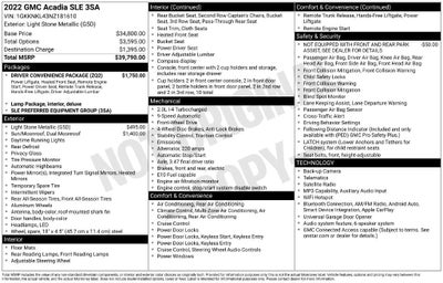 2022 GMC Acadia Base