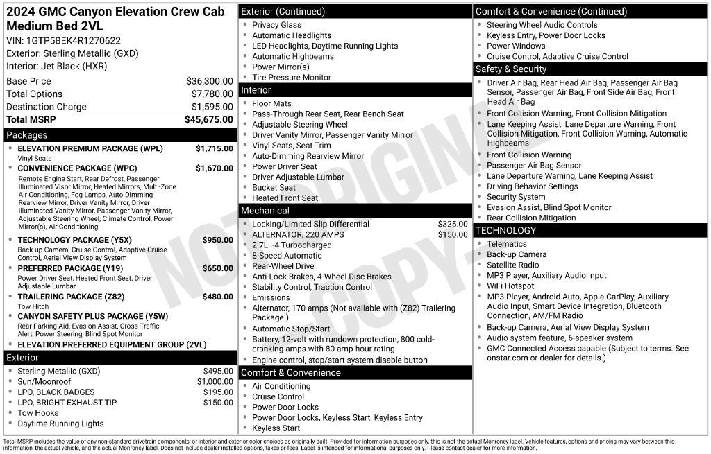 2024 GMC Canyon Base