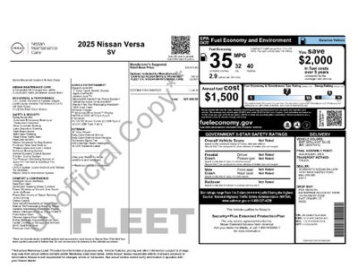 2025 Nissan Versa Base