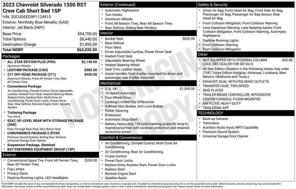 2023 Chevrolet Silverado 1500 RST