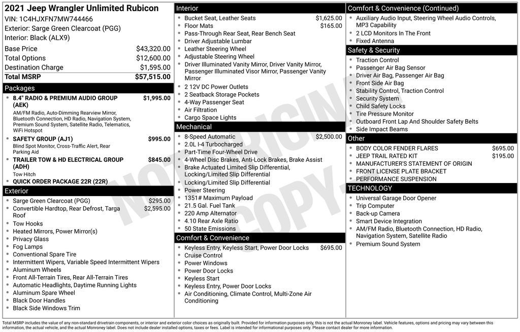 2021 Jeep Wrangler Unlimited Rubicon